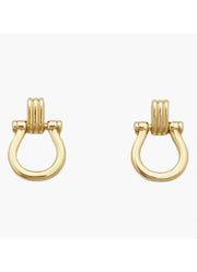 Door Knocker Horsebit Drop Earrings by Whats Hot