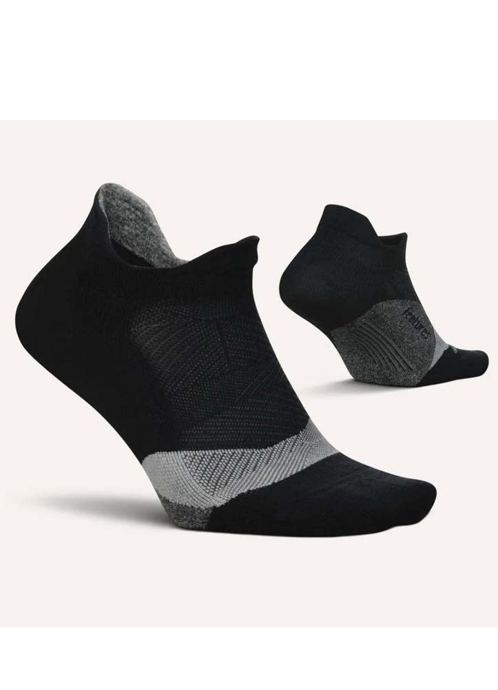 Elite Light Cushion No Show Tab Black by feetures