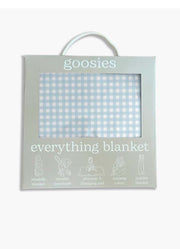 Blue Gingham Everything Blanket by Goosies