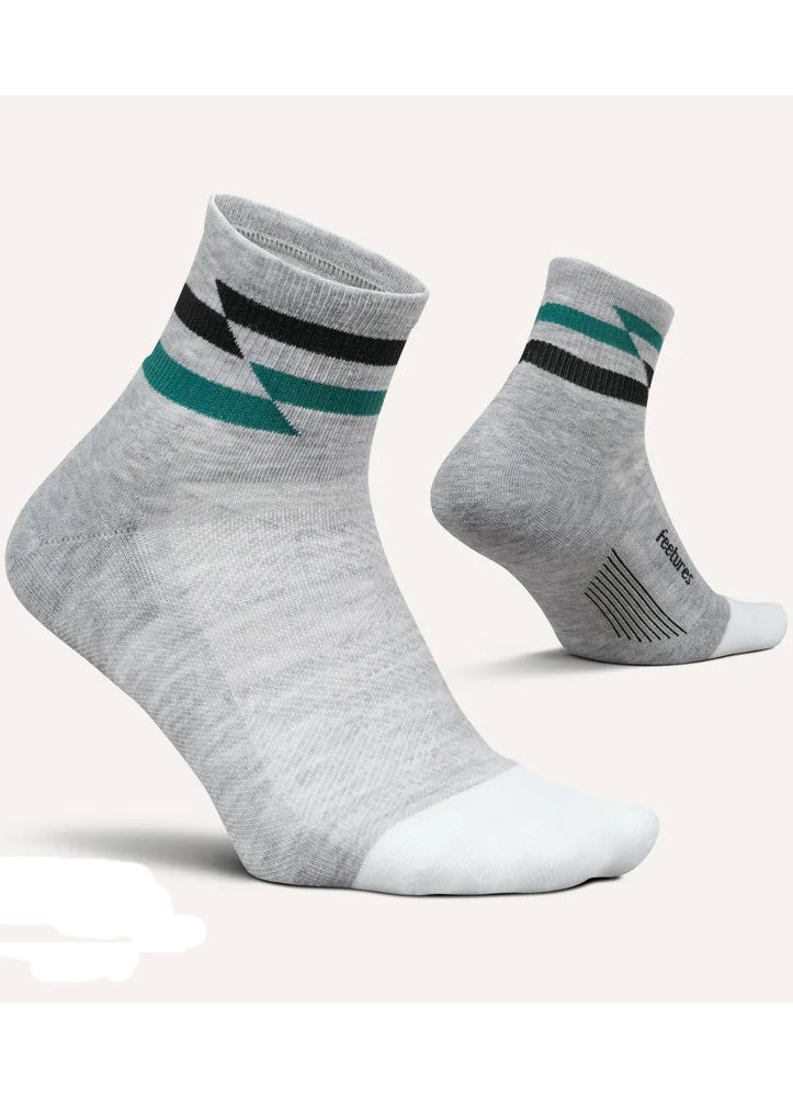 Elite Max Cush Quarter Grey Track by feetures
