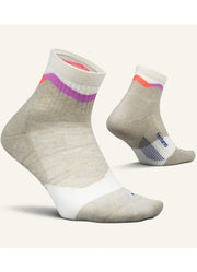 Trail Max Cushion Quarter Mountain High in Cream by feetures