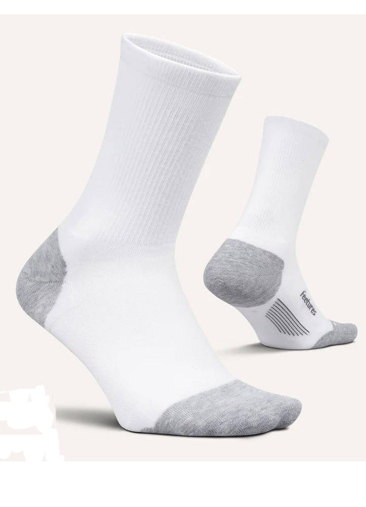 Elite Max Cush Mini Crew White by feetures