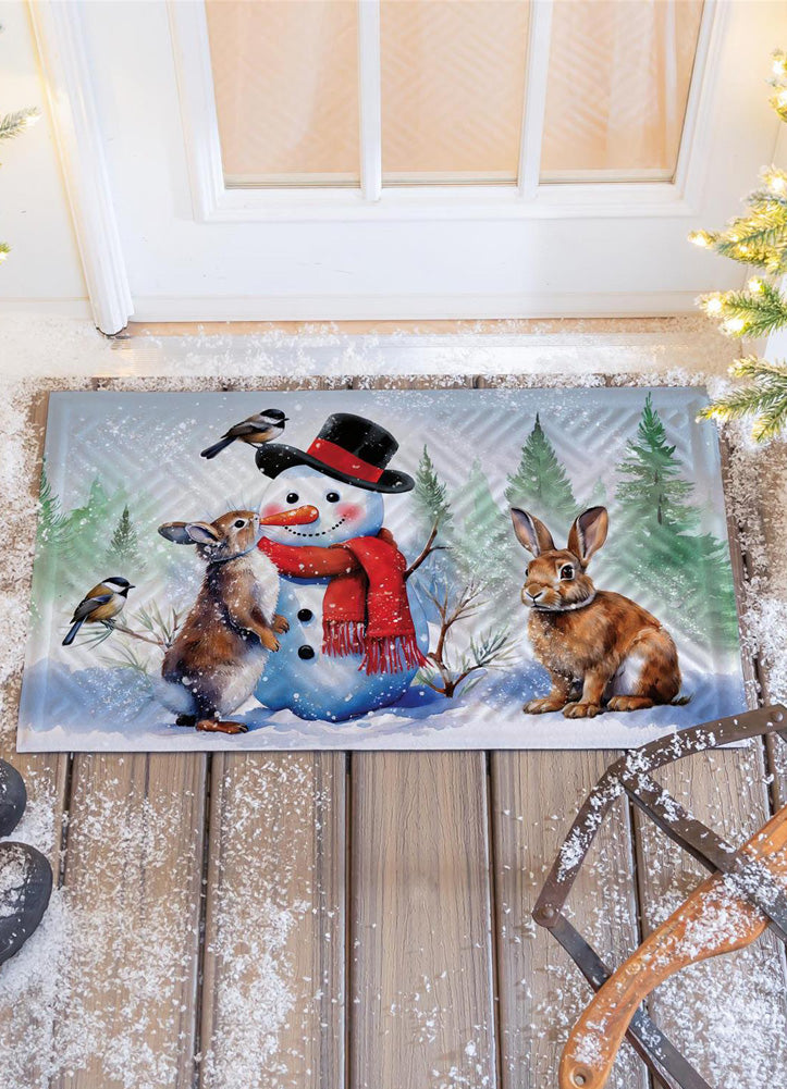 Snowman & Friends Embossed Mat by Evergreen