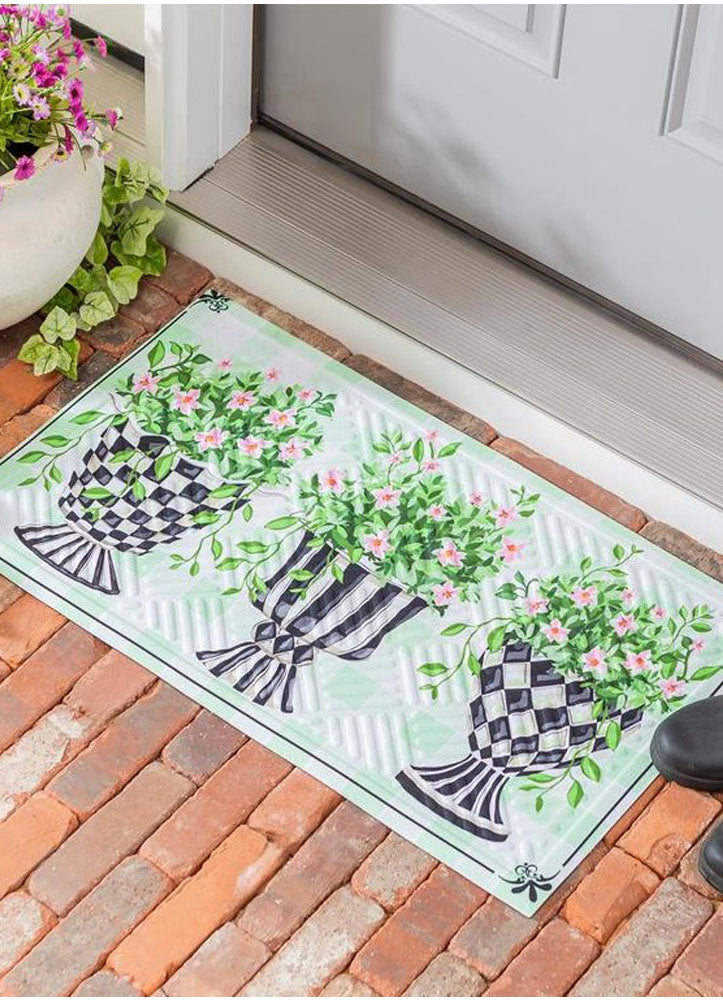 Spring Topiary Embossed Mat by Evergreen