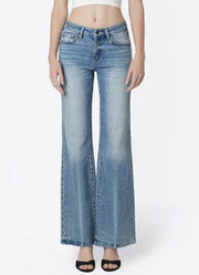 Low Rise Vintage Flare with Crease Line by Flying Monkey