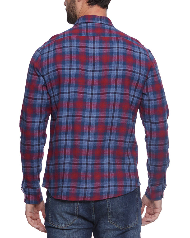 Penton LS Flannel in Navy Red by Flag and Anthem