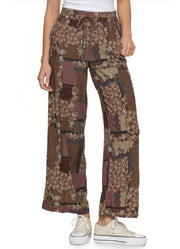 Jemison Printed Pull On Pants in Brown Combo by Flag and Anthem