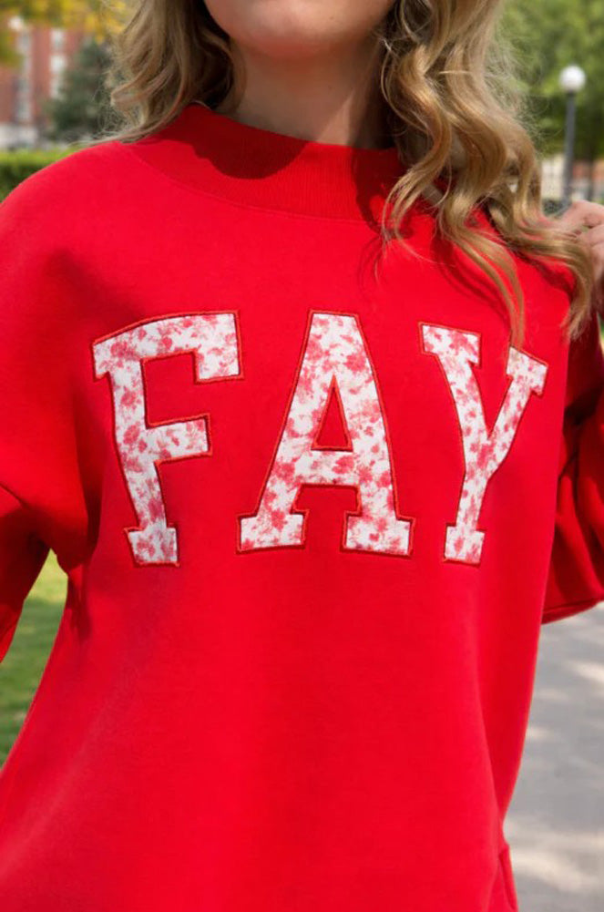 Fay Floral Embroidered Mock Neck Sweater by Social Statement