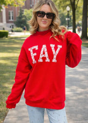 Fay Floral Embroidered Mock Neck Sweater by Social Statement
