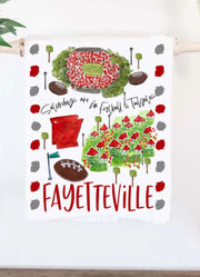 Fayetteville, AR Tea Towel by Happy By Rachel