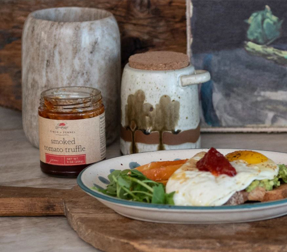 Smoked Tomato Truffle Jam by Finch + Fennel