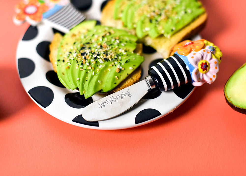 Flowers Embellishemnt Appetizer Spreader by Happy Everything