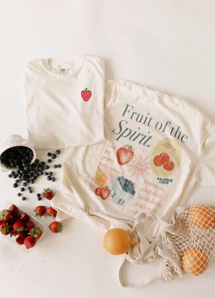 Fruit of the Spirit Tee in Cream by Chaudoin