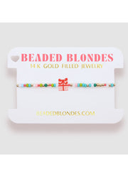 Holiday Gift Sprinkle Bracelet by Beaded Blondes