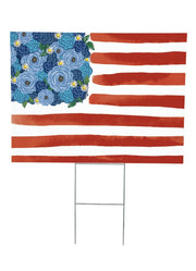 American Classic Blooming Flag by Evergreen