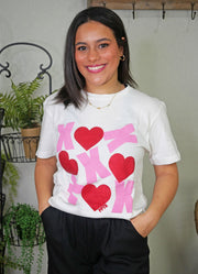 XOXO Glitter Hearts by Prickly Pear