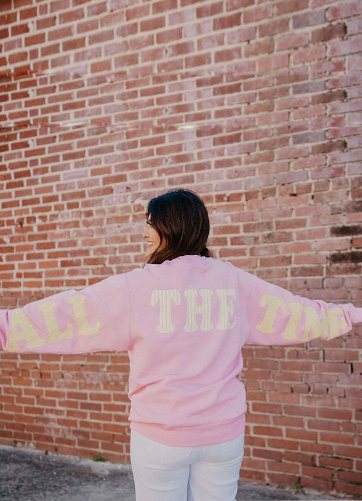 God Is Good Sweatshirt in Pink by Southern Bliss