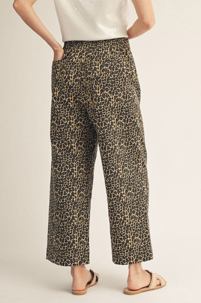 HW Wide Leg Leopard Pants by Jodifl