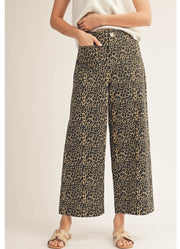 HW Wide Leg Leopard Pants by Jodifl