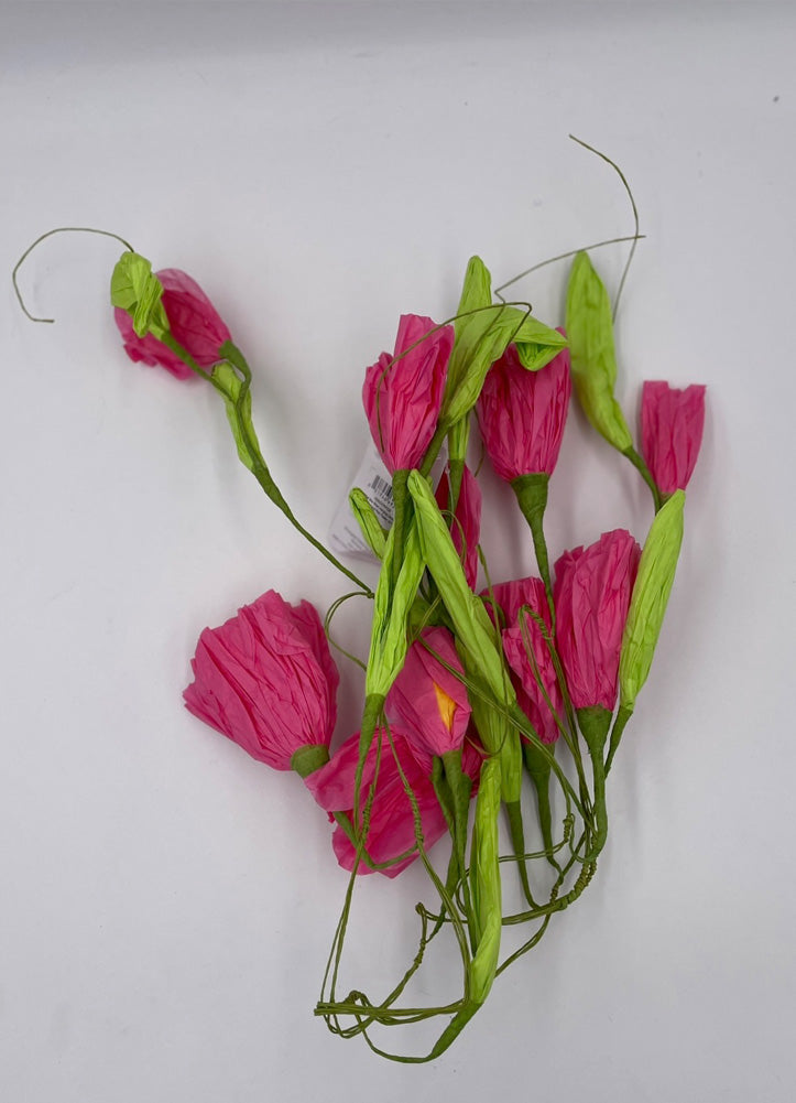 Pink Paper Hanging Garland by Evergreen