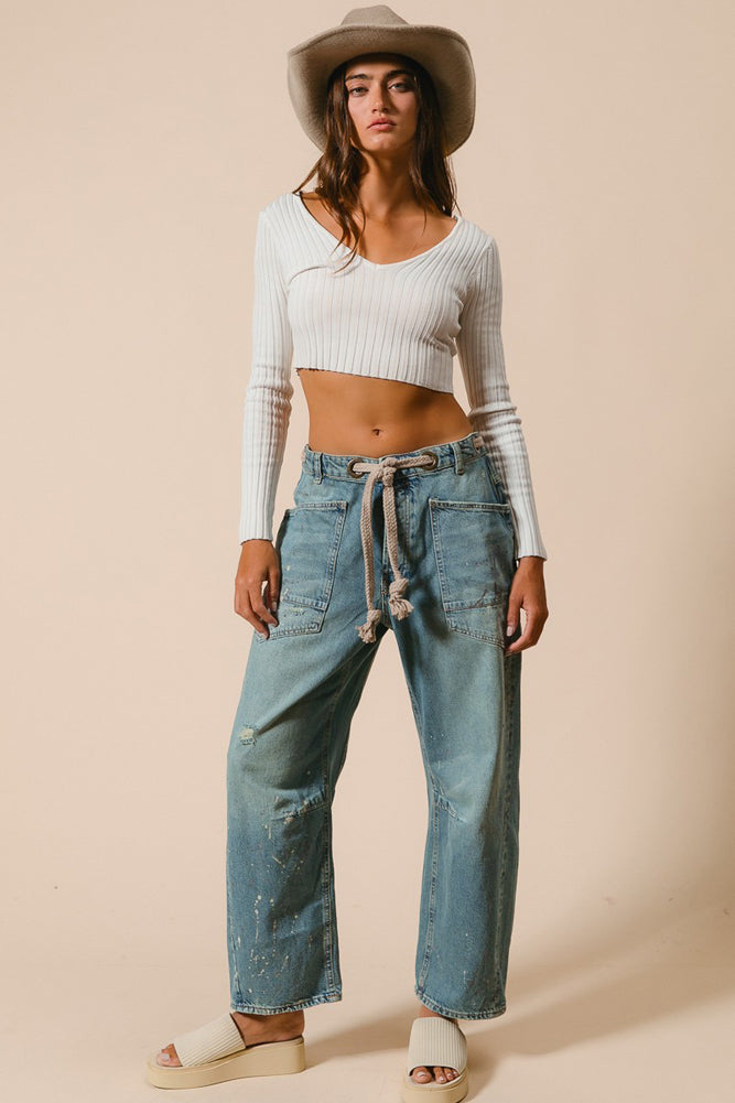 【BAON】Bulkin brushed banding painter strap pants TRIPP NYC - CLASSIC BONDAGE PANT ZEBRA