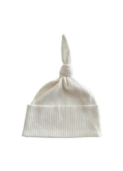 Ivory Ribbed Beanie by SIIX