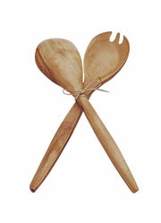Acaciaware 12'' Serving Fork and Spoon Set by Pacific Merchants Trading Company