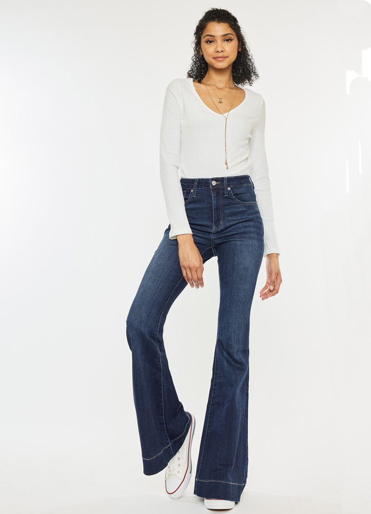 HR Super Flare Dark Jeans by KanCan