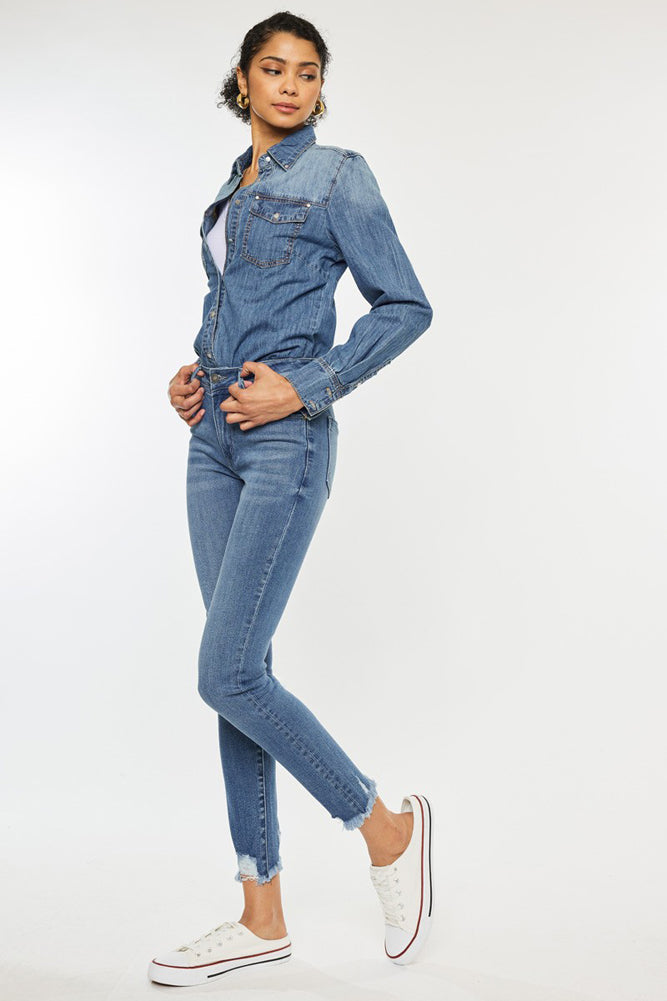 HR Ankle Skinny Medium Jeans by KanCan