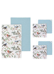 Songbirds Towel & Dish Cloth Set by Evergreen