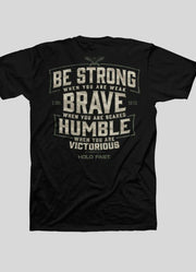 Brave Strong Humble Black Tee by Kerusso
