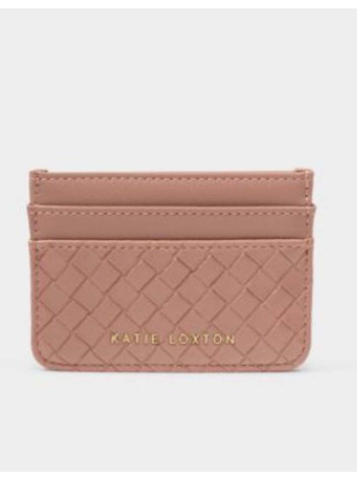 Nova Woven Texture Cardholder Pink Clay by Katie Loxton