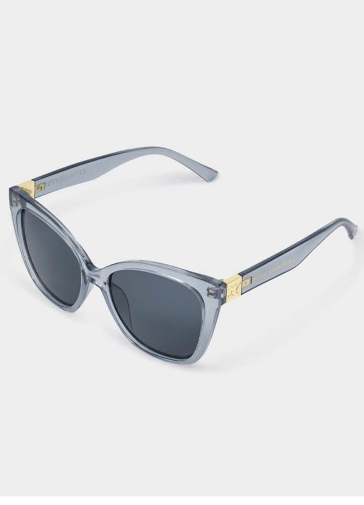 Mykonos Sunglasses Blue Transparent by Katie Loxton