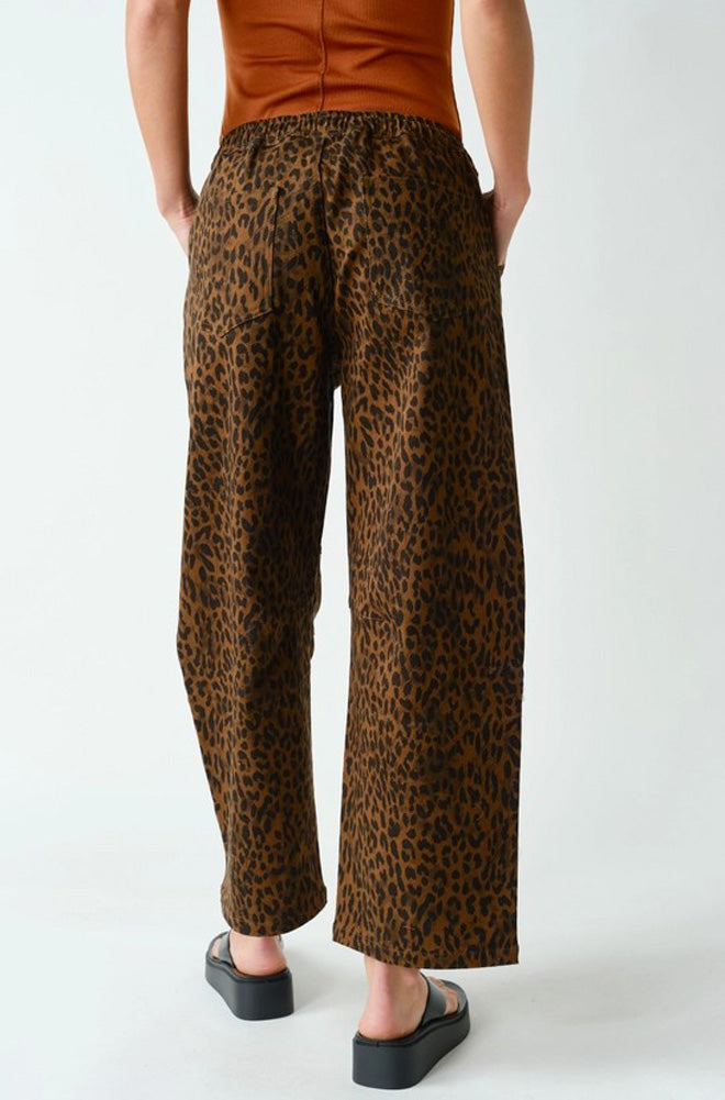 Leopard Lounge Wide Leg Pants by Mono B