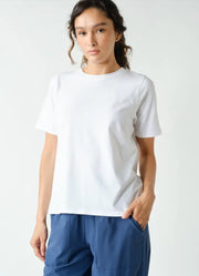 Classic Boxy Fit Tee in White by Mono B