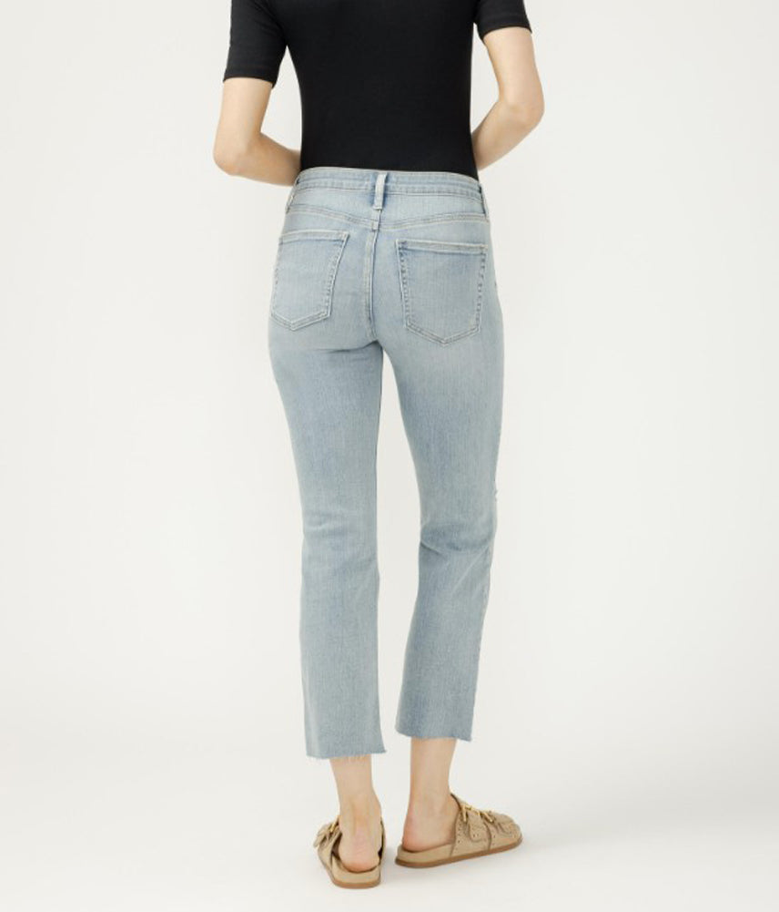 Most Wanted Straight Crop Jeans in Highland by Silver