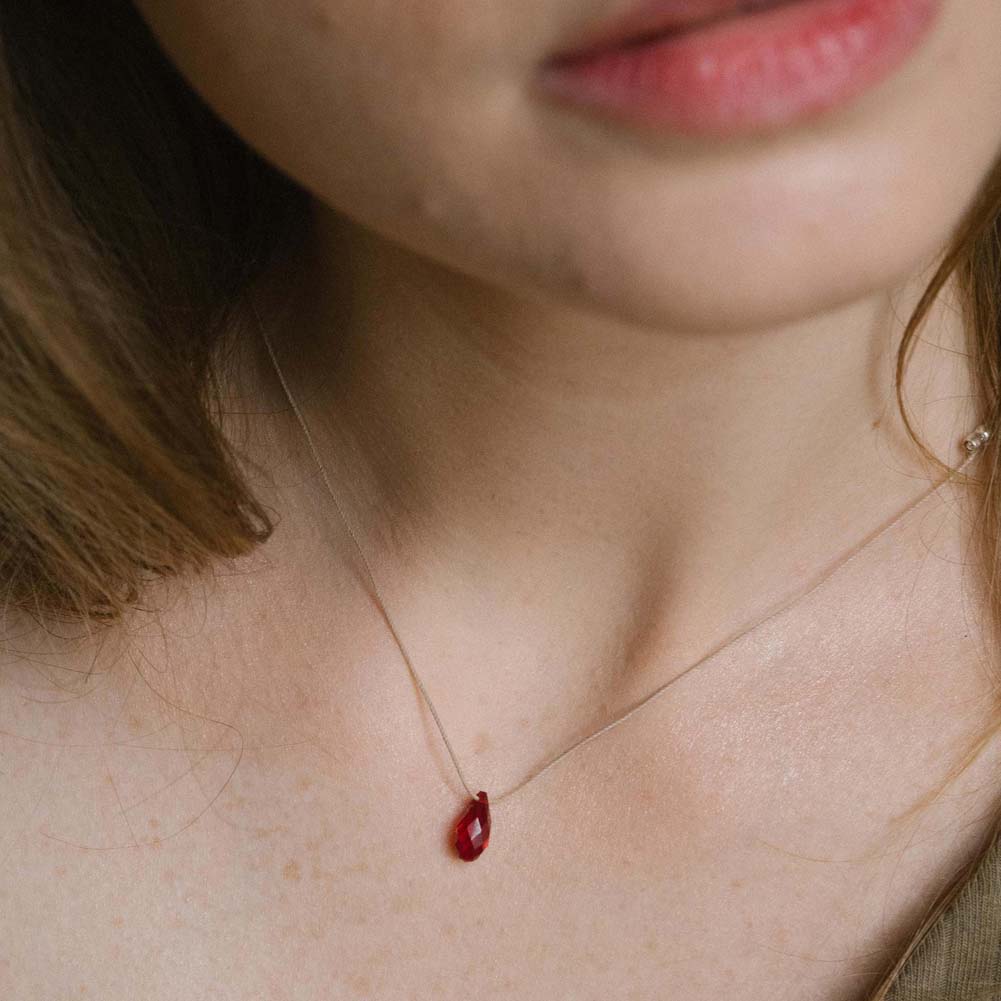 Hyevibe Crystal Slider Necklace in Assorted by &Livy