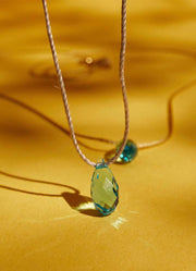 Hyevibe Crystal Slider Necklace in Assorted by &Livy