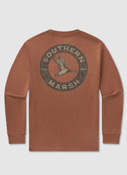 LS Inflight Camo Tee in Washed Walnut by Southern Marsh