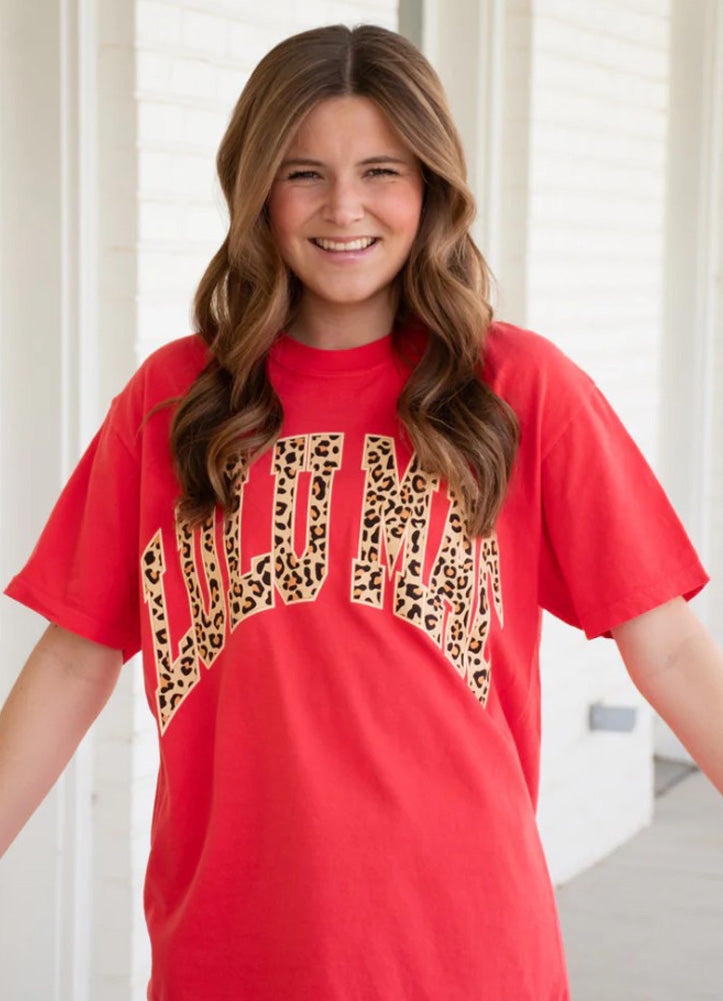 Leopard Paprika Tee by Girlie Girl