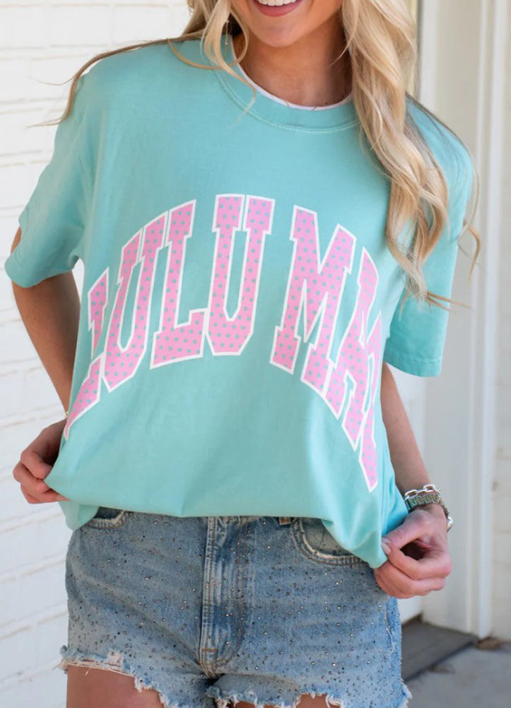 Polka Dot Mint Tee by Girlie Girl