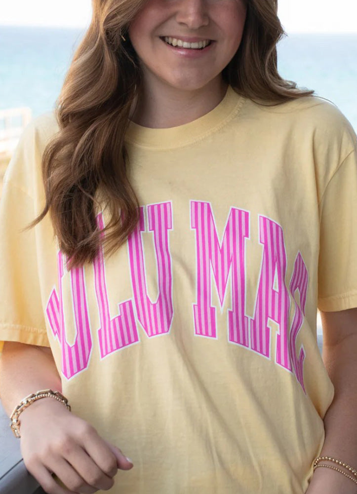 Striped Butter Tee by Girlie Girl