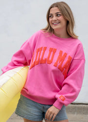 Pink/Orange Puff Sweatshirt by Girlie Girl