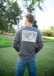 LS Duckstamp Pintail Tee in Iron Grey by Southern Marsh