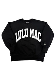 Lulu Mac Puff Sweatshirt in Black/White by Girlie Girl