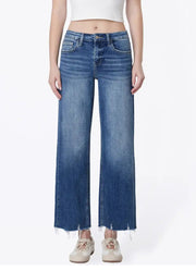 MR Ankle Wide Leg Jeans by Vervet
