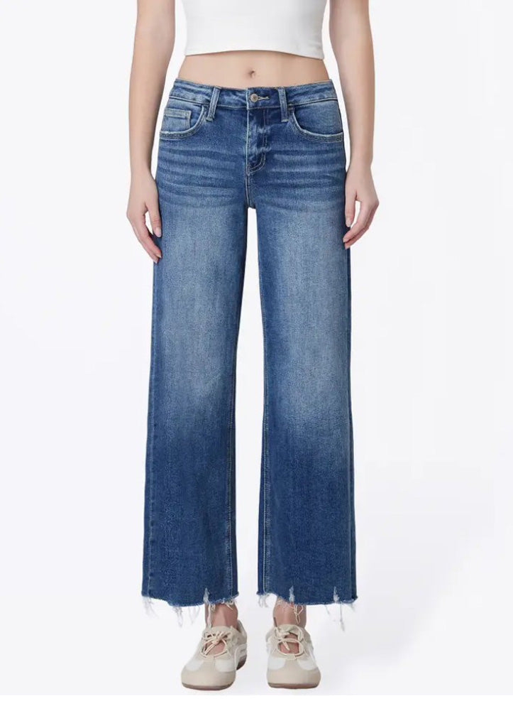 MR Ankle Wide Leg Jeans by Vervet