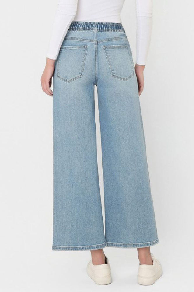 Super High Cropped Wide Leg Jeans by Vervet