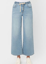 Super High Cropped Wide Leg Jeans by Vervet