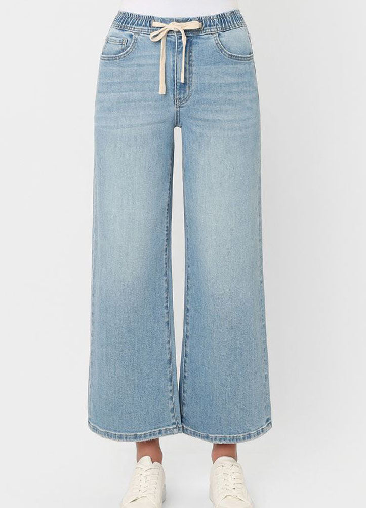 Super High Cropped Wide Leg Jeans by Vervet